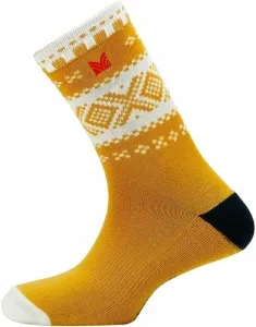 Dale of Norway Cortina Socks Knee High Mustard/Off White/Dark Charcoal L Socks