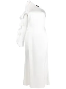 DAVID KOMA - Ruffle Detail One Shoulder Midi Dress #1634096