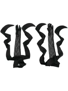 DAVID KOMA - Ruffle Lace Gloves #1635173