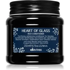 Davines Heart of Glass Rich Conditioner strengthening conditioner for blonde hair 250 ml