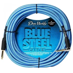 Dean Markley DMBSIN30R Blue 9 m Straight - Angled