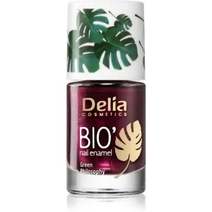 Delia Cosmetics Bio Green Philosophy nail polish shade 614 Plum 11 ml