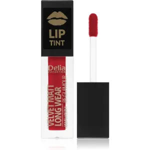 Delia Cosmetics Lip Tint liquid matt lipstick shade 015 Lucky Red 5 ml