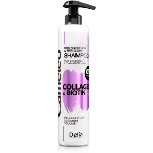 Delia Cosmetics Cameleo Collagen & Biotin strengthening shampoo for damaged and fragile hair 250 ml #260269