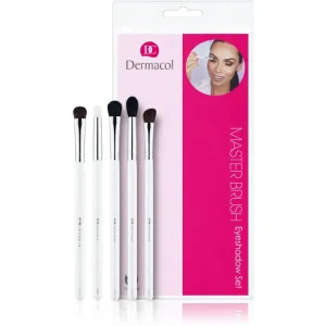 Dermacol Accessories Master Brush by PetraLovelyHair brush set for eyeshadow Silver 5 pc