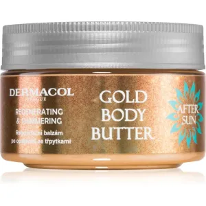 Dermacol After Sun regenerating body cream with glitter 200 g