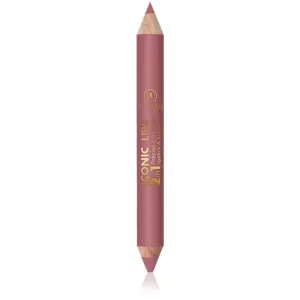 Dermacol Iconic Lips lipstick and contouring lip liner 2-in-1 shade 01 10 g