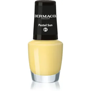 Dermacol Mini nail polish shade 01 Pastel Sun 5 ml