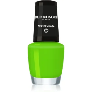 Dermacol Neon neon nail polish shade 39 Verde 5 ml