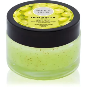 Dermacol Face & Lip Peeling Grape deep cleansing scrub for lips and cheeks 50 ml