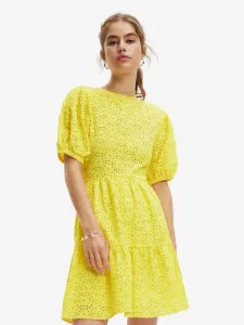 Desigual Limon Dresses Yellow #1001088