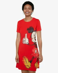 Desigual Mickey Dress Red