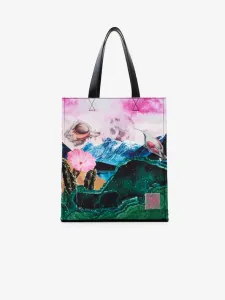 Desigual Paisaje Surreal Shopper bag Pink