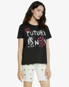Desigual Future Is Now T-shirt Black #1184237