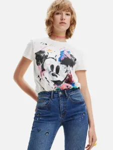 Desigual Mickey Crash T-shirt White