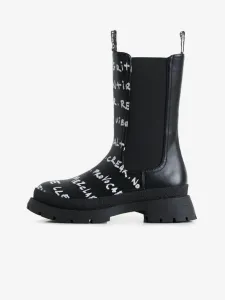 Desigual High Lettering Ankle boots Black