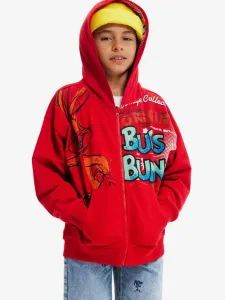 Desigual Bugs Kids Sweatshirt Red
