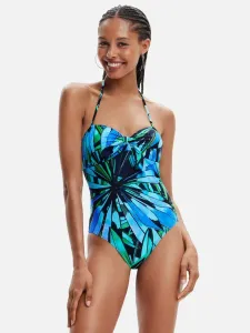 Desigual Rainforest One-piece Swimsuit Blue