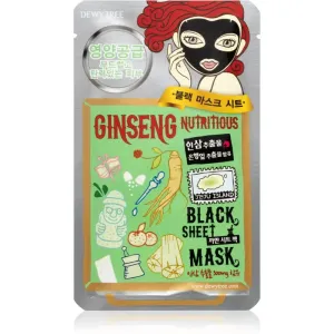 Dewytree Black Mask Ginseng nourishing sheet mask 30 g