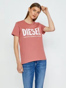 Diesel Sily-Ecologo T-shirt Pink