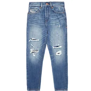 Diesel Boys Carrot-fit D-vider Jeans Light Blue 8Y