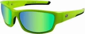 Dirty Dog Chain 58071 Fluro Green/Green Fusion Mirror Polarized Sport Glasses