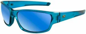 Dirty Dog Chain 58072 Crystal Blue/Grey/Blue Fusion Mirror Polarized Sport Glasses