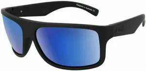 Dirty Dog Anvil 53564 Satin Black/Grey/Blue Mirror Polarized XL Lifestyle Glasses
