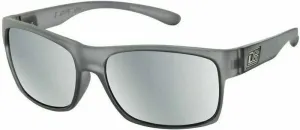 Dirty Dog Furnace 53565 Satin Xtal Black/Grey/Silver Mirror Polarized M Lifestyle Glasses