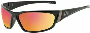 Dirty Dog Stoat 53321 Black/Grey/Red Fusion Mirror Polarized L Lifestyle Glasses