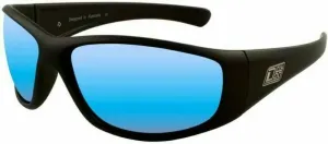 Dirty Dog Wolf 53514 Satin Black/Grey/Ice Blue Mirror Polarized S Lifestyle Glasses