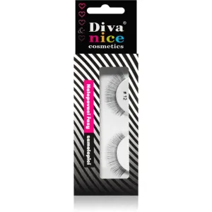 Diva & Nice Cosmetics Accessories stick-on eyelashes from human hair No. 12 1 pc