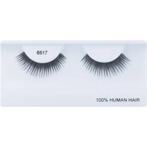 Diva & Nice Cosmetics Accessories stick-on eyelashes from human hair No. 6517 1 pc