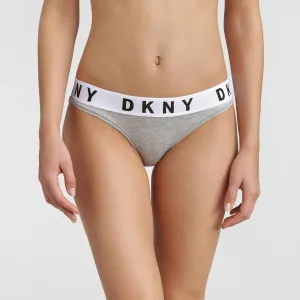 DKNY Intimates Cozy Boyfriend Bikini Heather Grey/ Black/ White #721719