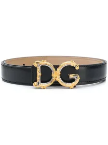 DOLCE & GABBANA - Dg Barocco Leather Belt #1651044