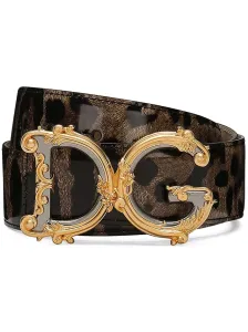 DOLCE & GABBANA - Dg Barocco Leather Belt #1651502