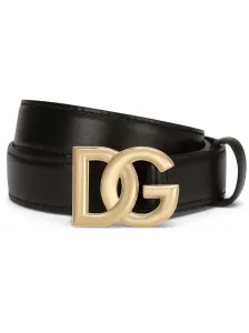 DOLCE & GABBANA - Dg Logo Leather Belt #1813922