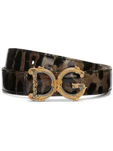 DOLCE & GABBANA - Dg Logo Leather Belt #1651512