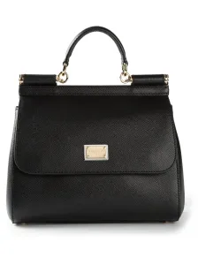 DOLCE & GABBANA - Sicily Large Leather Handbag #1803028