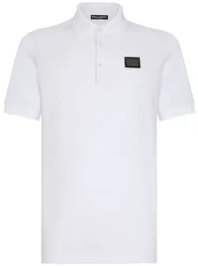 DOLCE & GABBANA - Logo Cotton Polo Shirt #1641593
