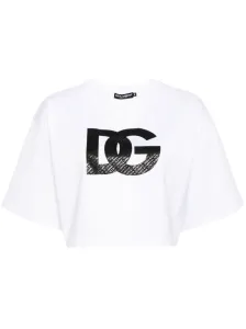 DOLCE & GABBANA - Logo Cotton Cropped T-shirt #1807974