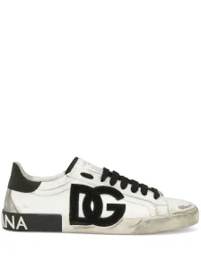 DOLCE & GABBANA - Logo Leather Sneakers #1644757