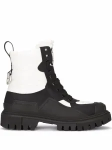 DOLCE & GABBANA - Dg Next Nylon And Leather Boots