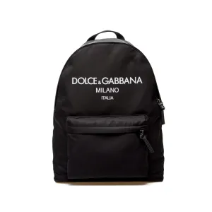 Dolce & Gabbana Kids Backpack Plain Black ONE Size