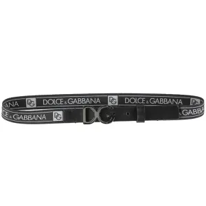 Dolce & Gabbana Boys Elasticated Belt Black 69 cm