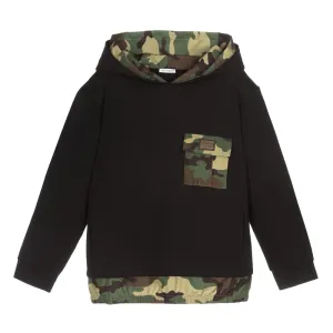 Dolce & Gabbana Boys Double Lined Hoodie Black 10Y