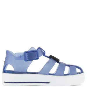 Dolce & Gabbana Unisex Baby Logo Sandals Blue Eu18