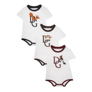 Dolce & Gabbana Baby Boys Animal Print Bodysuit White 12/18m