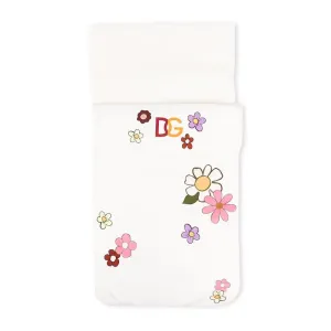 Dolce & Gabbana Kids Logo Print Sleeping Bag White ONE Size