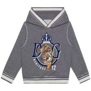 Dolce & Gabbana Boys Tiger Sweatshirt Grey 10Y
